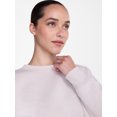 thumbnail image 4 of Athletic Works Women's and Women's Plus Fleece Sweatshirt with Long Sleeves, Sizes XS-4X, 4 of 5