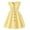 Yellow, variant on Kids Dress Summer Casual Dress Sleeveless A Line Button Down Ruffle Hem Striped Baby Girl Dresses Hot Pink 9 Years-10 Years