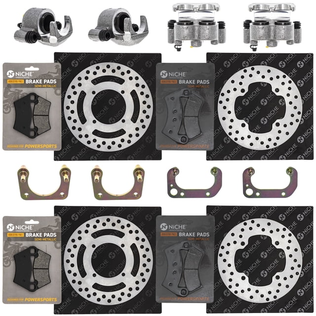 Niche Brake Rotor Caliper Pad Set for Polaris Ranger 500 700 1911284 MK1008024