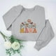 thumbnail image 2 of Penkiiy Mujeres de manga larga Mama Sudaderas de cuello redondo Suéter de cuello suelto blusa ligera Tops XL Gray, 2 of 7