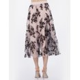 thumbnail image 2 of Falda midi flores negras, 2 of 5