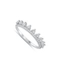 thumbnail image 4 of CHOOSE YOUR COLOR White CZ Queen Crown Ring .925 Sterling Silver Band Jewelry Female Size 8, 4 of 4