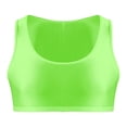 thumbnail image 4 of Alvivi Men's Glossy Sleeveless U Neck Crop Top Party Club Dance T-Shirt Casual Solid Gym Tops Fluorescent_Green L, 4 of 7