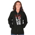 thumbnail image 5 of True Love Romantic Valentines Day Zip Hoodie Sweatshirt Women Brisco Brands S, 5 of 6