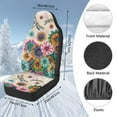 thumbnail image 7 of Uorisanigo Car Seat Cover, Soft 2-Pack Boho Flower Dragonfly Front Seat Covers Universal Fit for Most Vehicles, Summer Cool & Winter Warm, Easy Installation, Car Accessories, 7 of 7