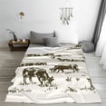 thumbnail image 5 of Salouo Cows Grazing On The Meadow 1 Print Bed Blankets,Flannel Blanket Comfortable Air Conditioning Blanket Lightweight Blanket for Sofa Bed Travel & Couch -50"x40", 5 of 8