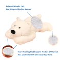 thumbnail image 2 of Oso polar pesado Doireum con forma de animal de peluche, 1,5 kg, para niños, 2 of 7