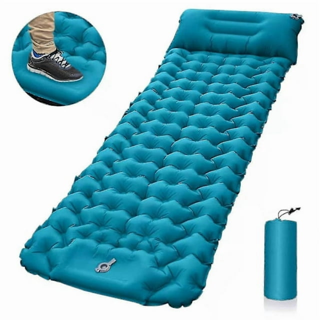 Inflatable Camping Mattress: Lightweight Single Air Mattress with Double Sleeping Pad, Compact and Portable for Outdoor Use