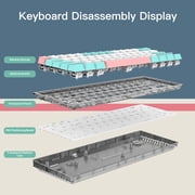 E-YOOSO 60% Mechanical Keyboard - RGB Backlit, Blue Switch, Wired Gaming Keyboard with 61 Keys for PC, Mac