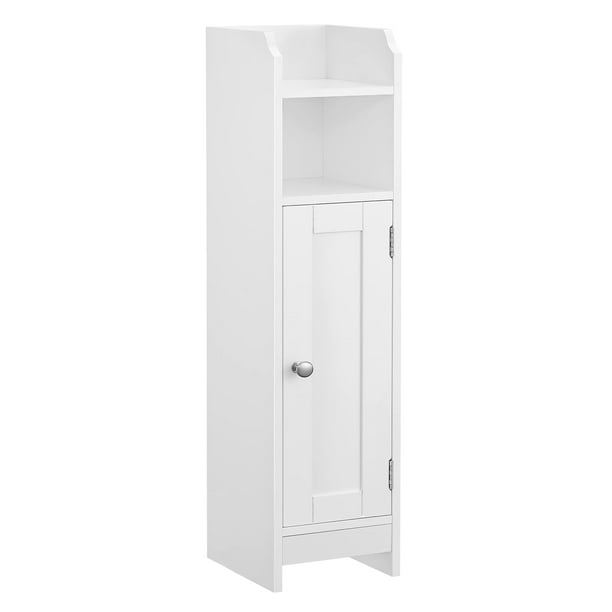 Armario de esquina para almacenamiento de baño VASAGLE, blanco