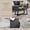 Faux Concrete Gray+3, variant on LIANGKA Modern Harmony Oval Coffee Table White Engineered Wood Coffee Table with Sled Legs for Living Room Home Furniture