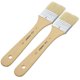 thumbnail image 1 of Khaki Synthetic Paint Brushes for Artists with Natural Bristle and Wood Handle 3# 2 Pcs, 1 of 4
