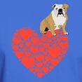 thumbnail image 3 of CafePress - Bulldog Heart Dark T Shirt - Men's Classic Graphic Cotton T-Shirt, 3 of 4