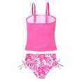 thumbnail image 2 of Lanbubble Girls Tankini Swimsuits for Teens 2 Piece Padded Bathing Suit Drawstring Swimwear Set 9-16T, 2 of 10