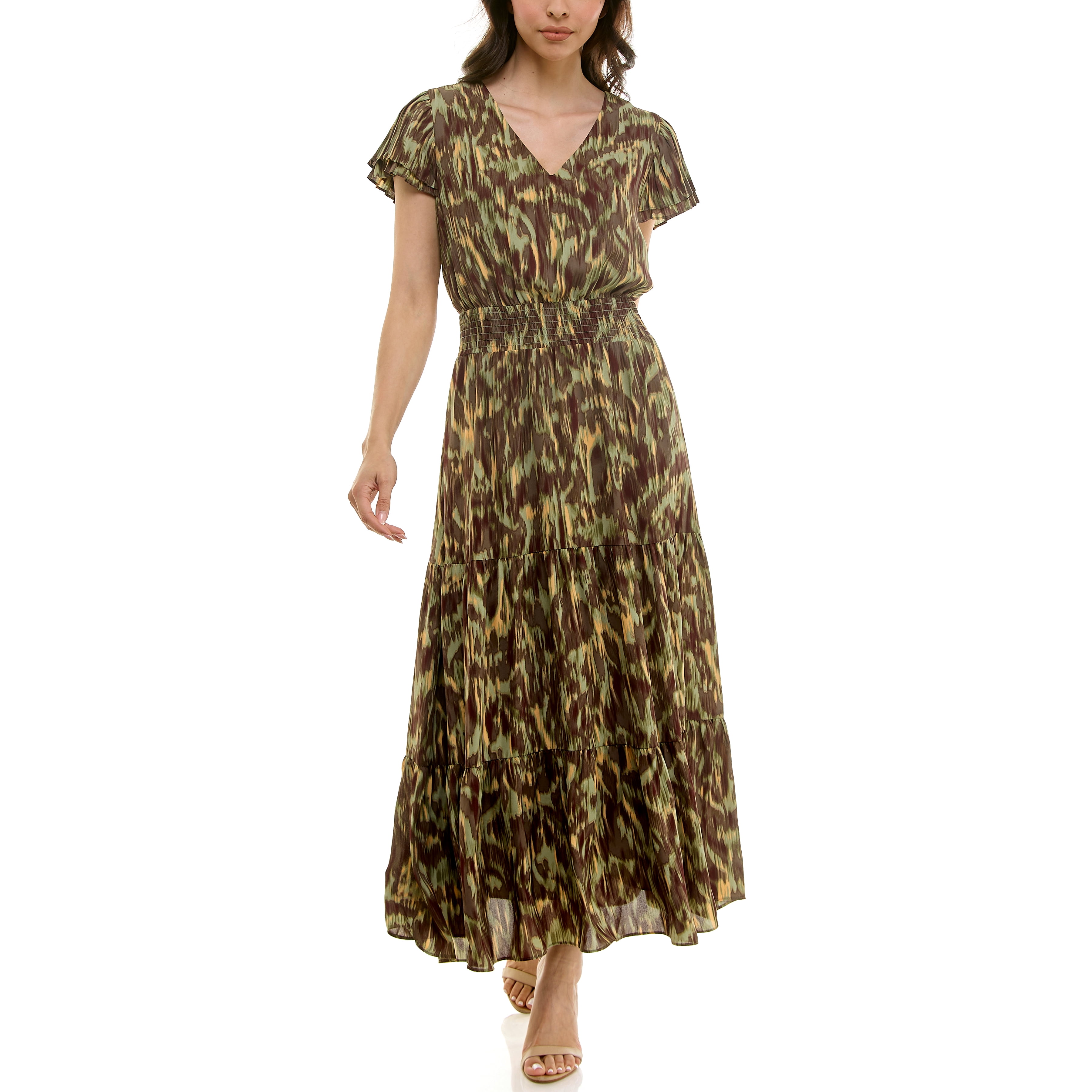 Nanette Lepore Women's Flutter Sleeve Midi Dress, Sizes XS-XXXL
