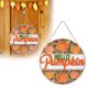 thumbnail image 1 of Letrero de madera para la puerta con motivo del Día de Acción de Gracias. Granja otoñal. Calabaza agradecida. Otoño. Para colgar en la puerta principal. Para interior y exterior. Decoración navideñ..., 1 of 5