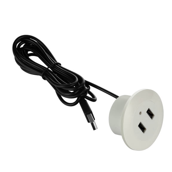 Embedded Desktop USB Charging Adapter Extension Cord Mobile Table Sofa Concealed Fast Charging Cable Connector Socket