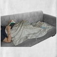 thumbnail image 6 of Birds Soft Flannel Fleece Throw Blanket, Heart Warming Scene of Parent Birds Watching the Eggs over the Nest, Cozy Plush for Indoor and Outdoor Use, 50" x 70", Earth Yellow Pale Blue, by Ambesonne, 6 of 6
