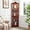 Style 3 - Cherry, variant on 69" H Lighted Curio Cabinet Corner Display Case, Corner Glass Cabinet with Tempered Glass Door & Adjustable Shelves, Wooden Curio Cabinets w/Mirrored Back Pane for Living Room(Cherry)