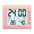 thumbnail image 2 of Skegnu Digital Alarm Clock Indoor Electronic Temperature Hygrometer Luminous Large Screen Digital Display Desktop Small Alarm Clock Household Temperature Hygrometer Alarm Clock for Heavy Sleepers, 2 of 6