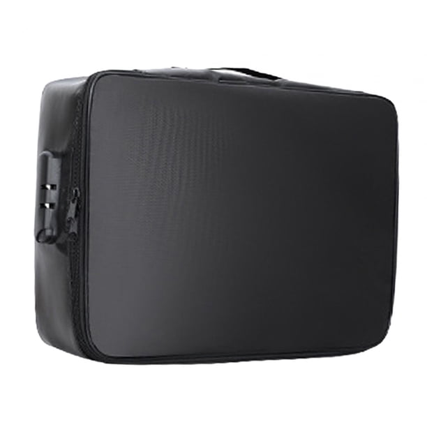 Bolsa organizadora de documentos, bolsa de almacenamiento para documentos, caja de almacenamiento de papeles para el hogar Negro