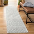 thumbnail image 2 of SAFAVIEH Tulum Glen Moroccan Geometric Runner, 2' x 9', Light Grey/Ivory, 2 of 8
