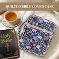thumbnail image 7 of FOR U DESIGNS Floral Print Bible Case Quilted Bible Carrying Case Washable Bible Carrier Tote Bag with Zipper Pocket Book Cover Christian Bible Accessories, 7 of 7