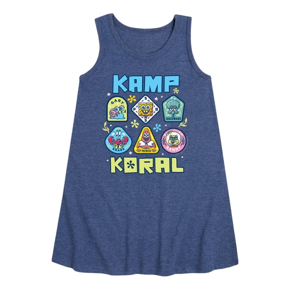 Kamp Koral - Kamp Koral Patches - Toddler & Youth Girls A-line Dress