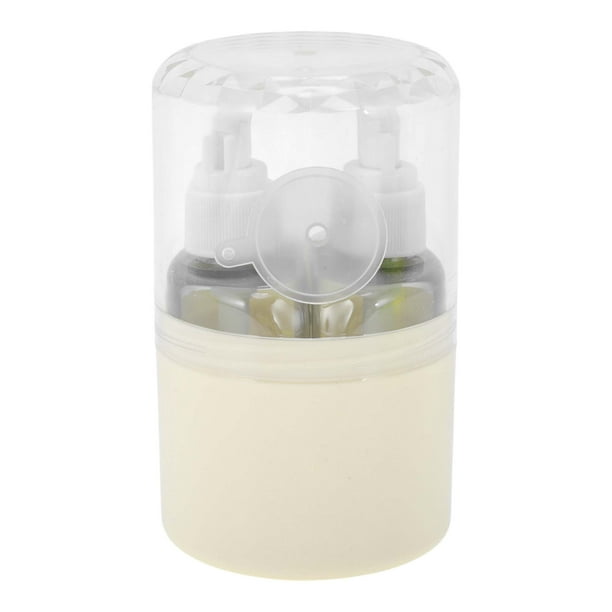 Conjunto de botellas de viaje portátil Unique Bargains de 2 piezas color beige