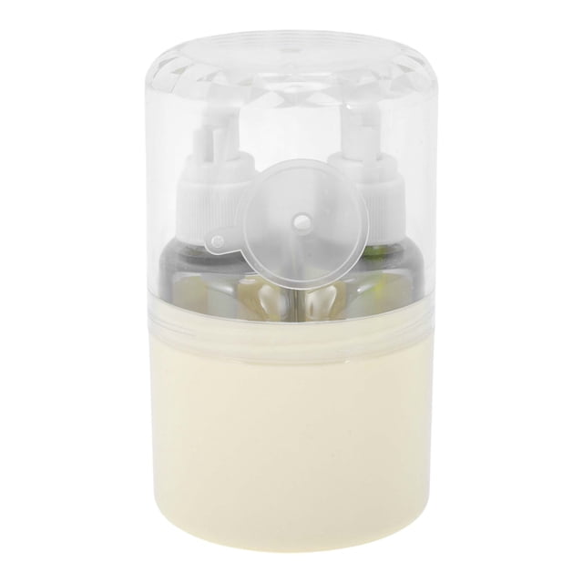 Conjunto de botellas de viaje portátil Unique Bargains de 2 piezas color beige
