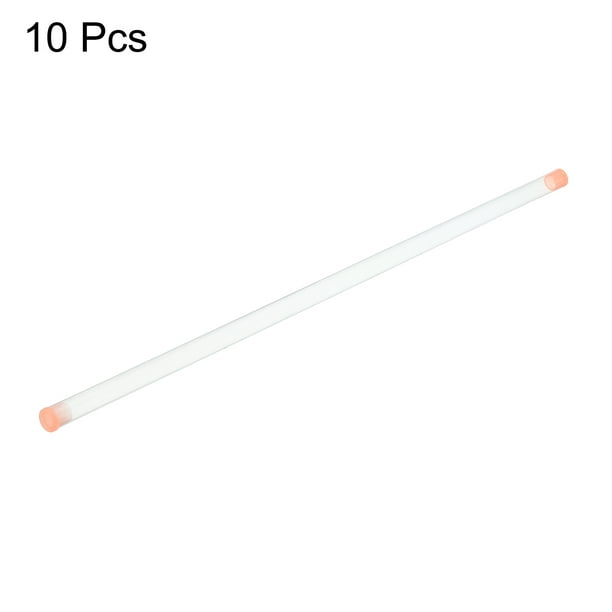 Unique Bargains 45cm Length Fishing Floating Tube, 10 Pack 10mm Inner Dia Plastic Round Fix Fish Buoy Tubing, Clear Clear 450x10mm