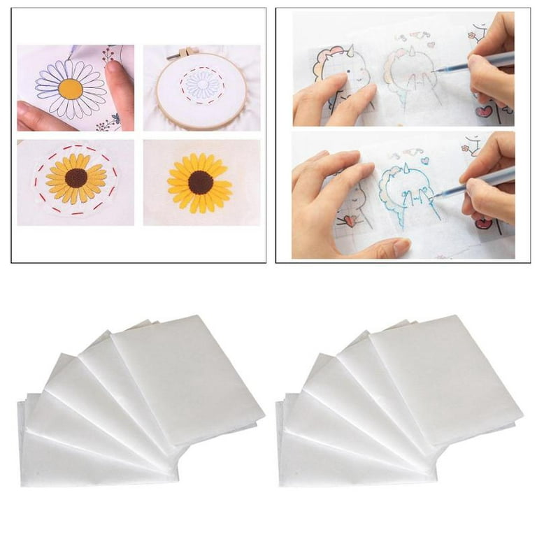 10Sheets Transfers Paper/ Water Soluble Embroidery Stabilizer
