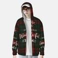 thumbnail image 2 of Balery Wonderful Time Christmas Sudadera ligera de manga larga con capucha y protección solar UPF 50+ para hombre y mujer, ideal para pesca y running-Large, 2 of 7