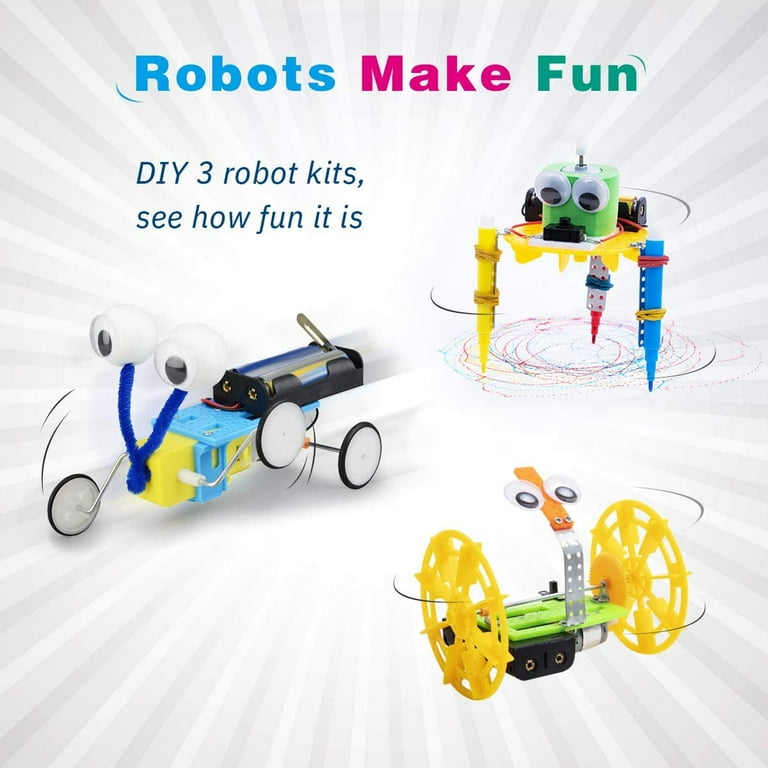 Building Kits For Kids 42Pcs Motor Robotic Science Kits DIY Robot Building  Kits Electric Motor Woodworking Project Science Kits - AliExpress