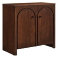 thumbnail image 2 of Modway Appia 2-Door Arched Door Storage Cabinet in Walnut, 2 of 9