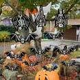 thumbnail image 4 of Ayieyill Halloween Hanging Bats Decorations Outdoor, 12pcs 3D Glowing Hanging Flying Bat for Hanging in The Tree, Porch, Yard, Lawn, 4 of 8