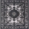 thumbnail image 1 of Ahgly Company Machine Washable Indoor Square Industrial Modern Dark Goldray Area Rugs, 5' Square, 1 of 7