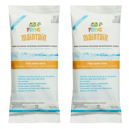 2 Packets FROG Maintain for Swim Spas, Non-Chlorine Shock for FROG @ease Sanitizing System for Swim Spas - the Only Complete Sanitizer for Swim Spas