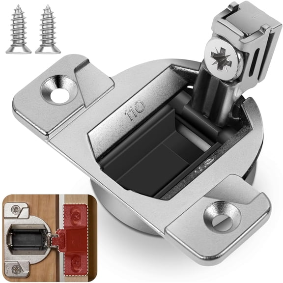 8PCS Replacement for Blum 33.3600,Compact 33 Screw on 110 Degree Opening Face Frame Cabinet Hinges,Cabinet Door Hinges,Replace Original Blum Hinges(with Screws, Mounting Plate Not Included)