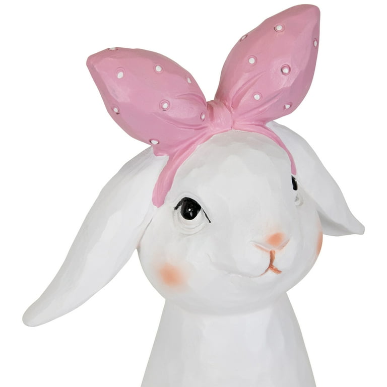 ●NONENON● BUNNY 24 Northlight Easter Bunny Bust with Hair Bow - 7.5