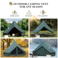 thumbnail image 3 of LVUYOYO 6 Person Camping Bell Tent with Zipped Removable Floor, 3 of 7