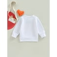 thumbnail image 4 of Arvbitana Toddler Baby Girls Boys Valentine’s Day Sweatshirt Letter Print Round Neck Long Sleeve Pullover Spring Shirts Sweater Clothes 6M-4T, 4 of 8