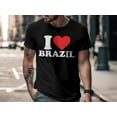 thumbnail image 3 of I Love Brazil National Day Patriotic Travel Brazilian Gift T-Shirt Brazil Citizen Resident Visitor Truism Presents Tshirt, 3 of 10