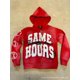 thumbnail image 1 of Sudadera con capucha pesada estilo hip-hop callejero con parche estampado de letras retro americano cárdigan diseño chaqueta de calle alta, 1 of 5