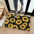 thumbnail image 2 of Black Sunflower Pattern Door Rugs,Washable Non Slip Door Mats Indoor,Decorative Door Mats,Entry Mat Indoor for Entrance,Bedroom,Kitchen,Bathroom,16"x24", 2 of 6