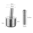 thumbnail image 2 of Trituradora de ajo ergonómica de acero inoxidable 304: cocina rápida, fácil y eficiente, 2 of 8
