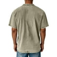 thumbnail image 3 of LWavelet Distressed Pocket Men's T Shirt Relaxed Fit Ideal for Summer Casual and Leisure Wear Khaki 3XL, 3 of 3