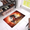 thumbnail image 3 of MKHERT Wonderful 3D Creepy Horse with Rose Skulls and Fire Doormat Rug Home Decor Floor Mat Bath Mat 23.6x15.7 inch, 3 of 3