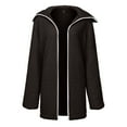 thumbnail image 4 of Chaqueta de abrigo de imitación cálida para mujer a la moda, ropa de abrigo con capucha de manga larga sólida de invierno Fridja BV0+1409, 4 of 9