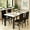 White, variant on LTTROMAT Dining Table Set for 4, Modern Faux Marble Kitchen Table Set with 4 Leather Upholstered Chairs, 5-Piece Dinette for Dining Room, Nooks